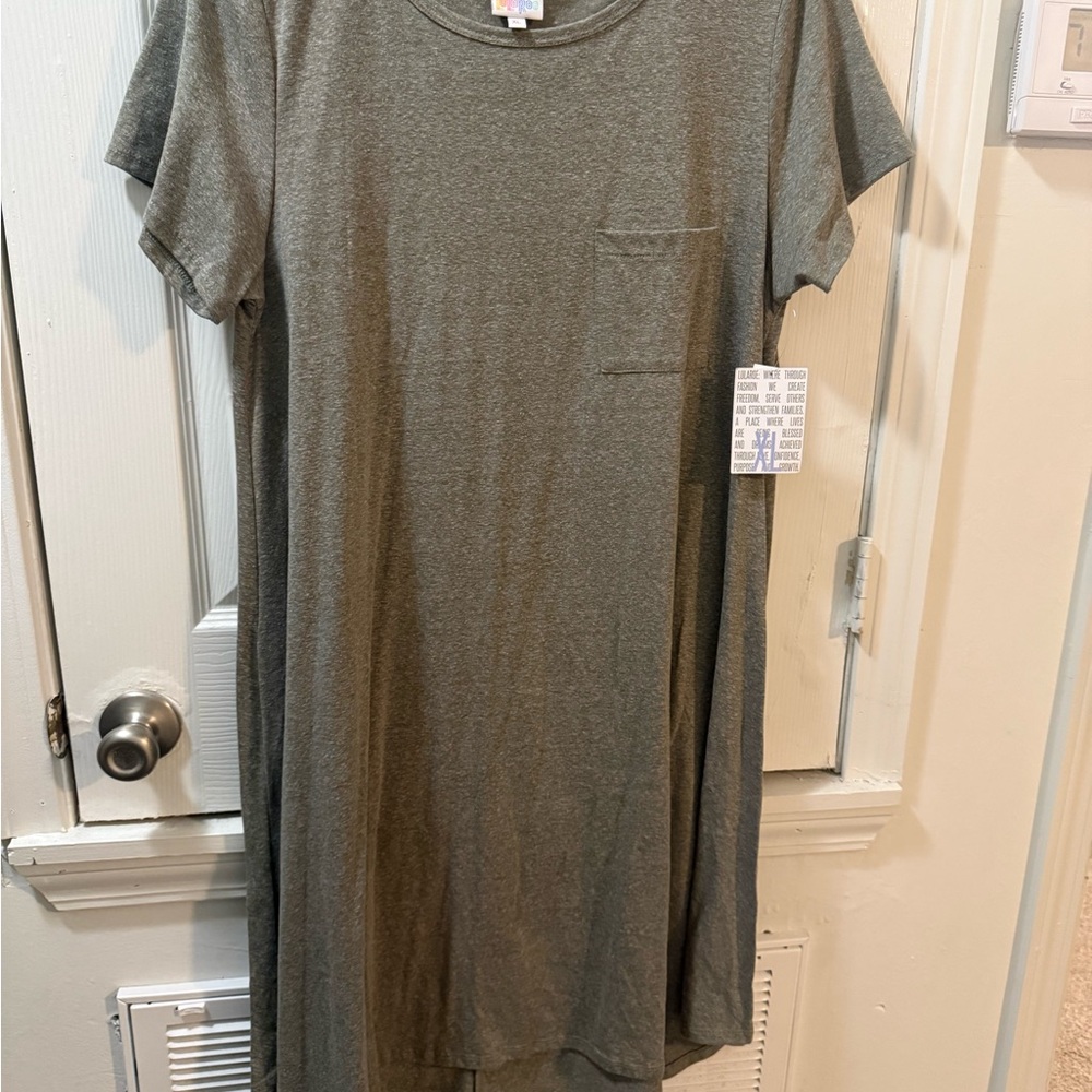 LuLaRoe Heather Gray Carly Dress